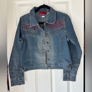 Johnny Blaze Jacket - Flame Streetwear Denim Jacket. Size Medium.
